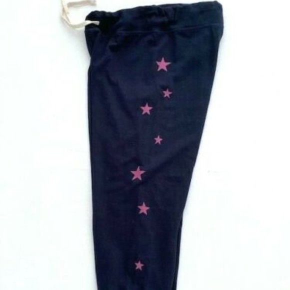 Sundry Jogger Star Sweatpants Midnight Blue / Rose - Picture 2 of 4